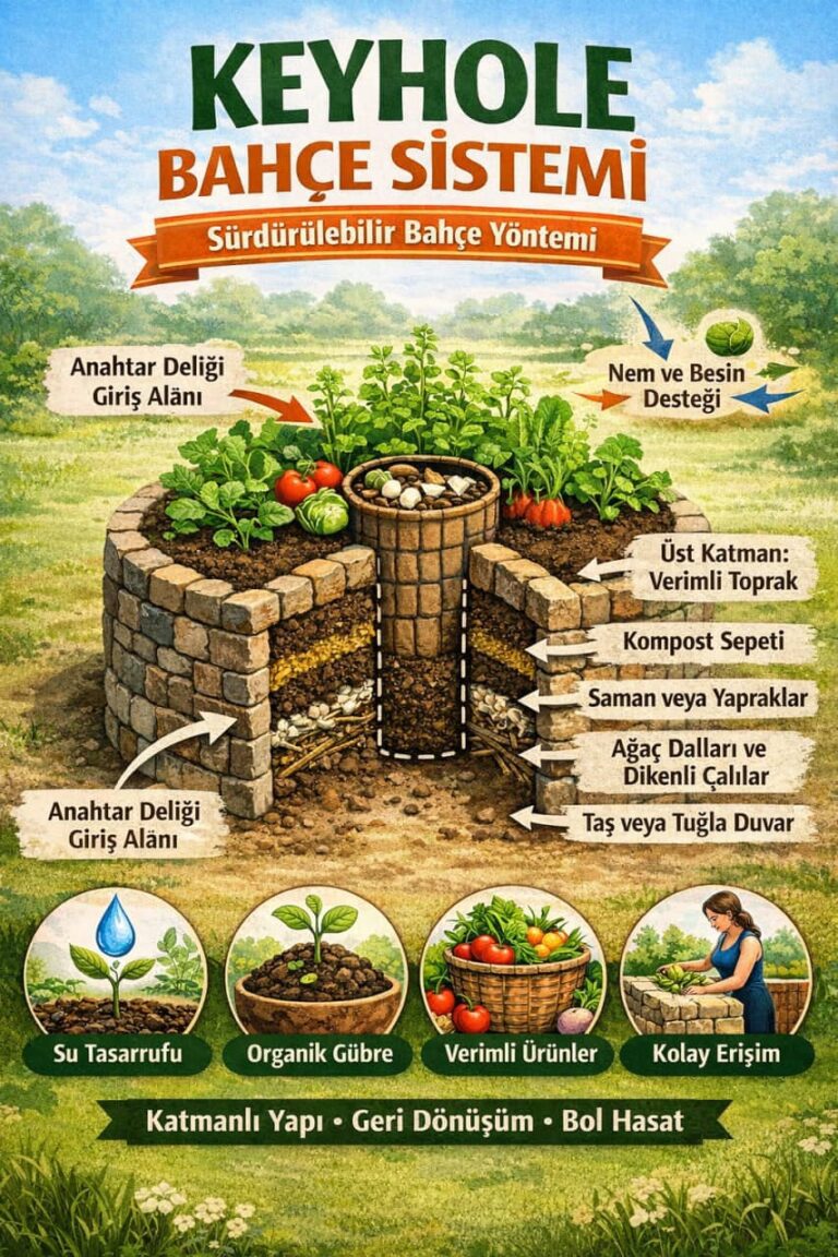 Keyhole Garden (Anahtar Deliği Bahçesi) Kurulum ve Uygulama Rehberi